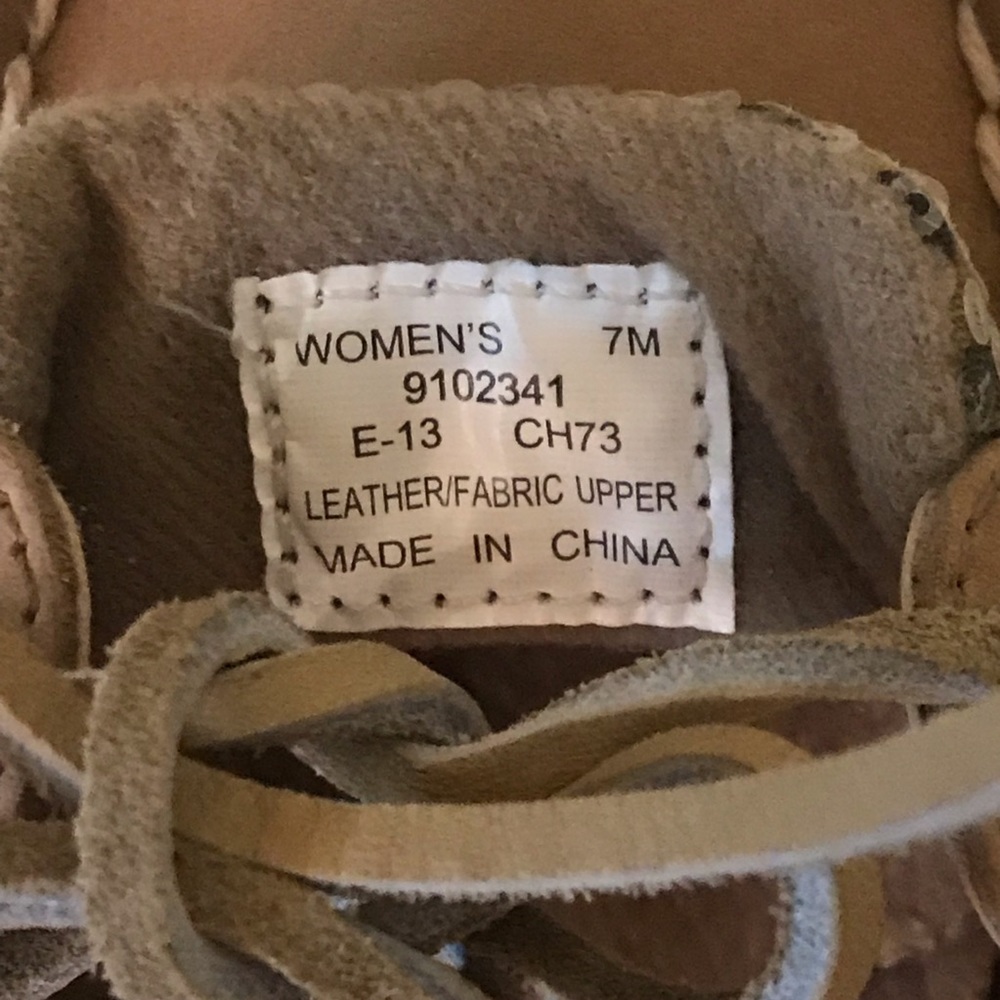 Sperry Top-Sider Tan Boat Shoes Sequin Leopard - Picture 7 of 8